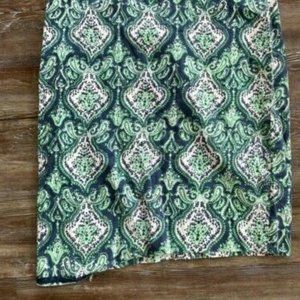 Womens J. Crew Pencil Paisley Patterned Skirt